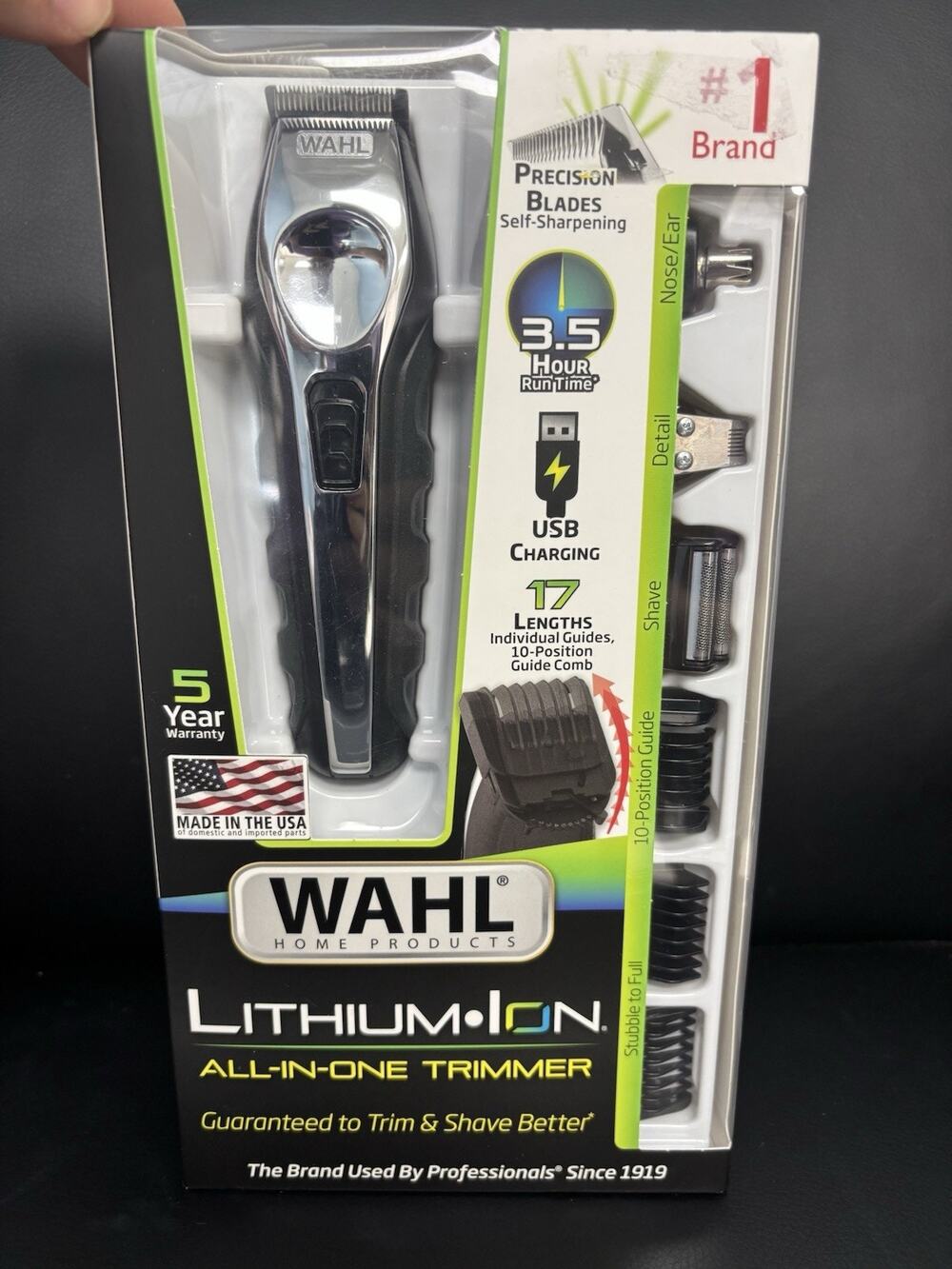 Wahl Lithium Ion Multi-Groomer Men's Beard, Facial & Total Body Groomer